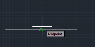 Midpoint در طراحی با AotuCAD
